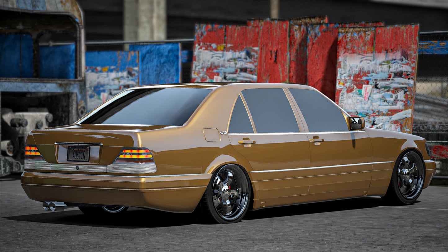 (Debadged) MERCEDES ES600 BNZO ON SPREEWHEELS