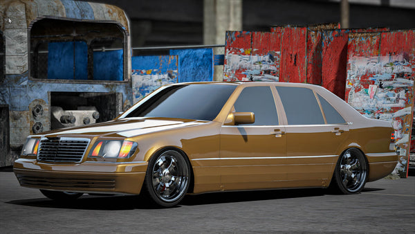 (Debadged) MERCEDES ES600 BNZO ON SPREEWHEELS