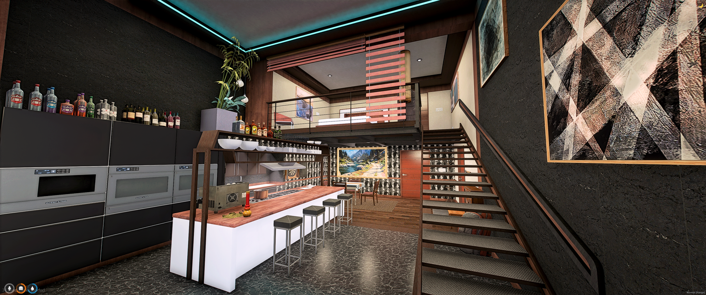 FiveM Apartment Shell Mod Full Interior View