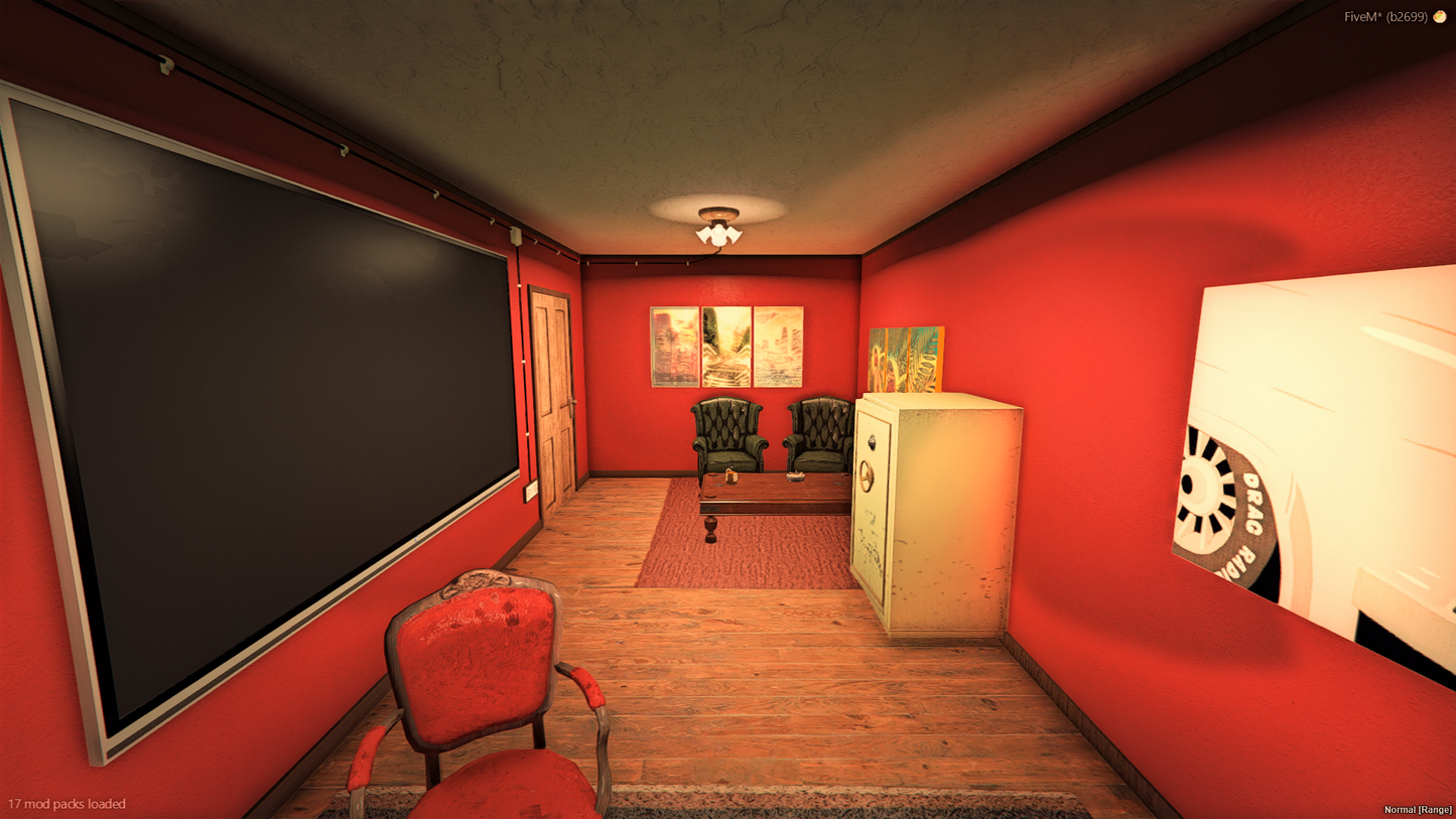 Full interior overview of Brouge Avenue Gang House
