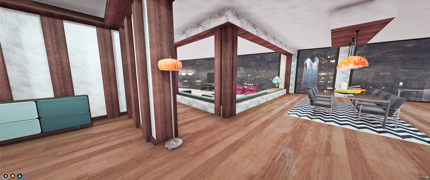 GTA V Apartment Atlas Interior Living Room