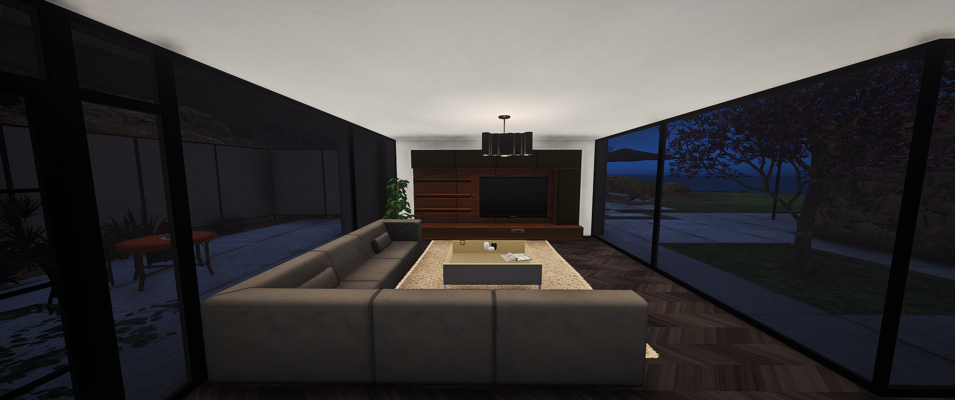 Dining area of Canyon House Interior V2