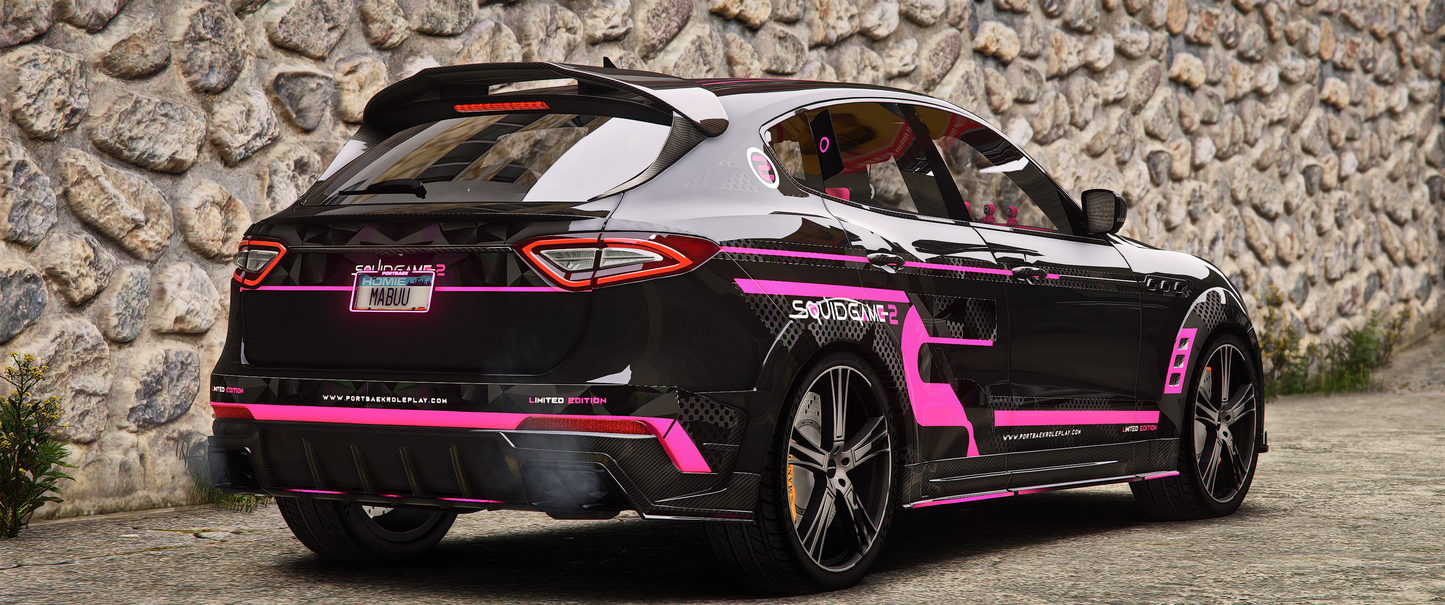 SQUID GAME Maserati Levante side profile