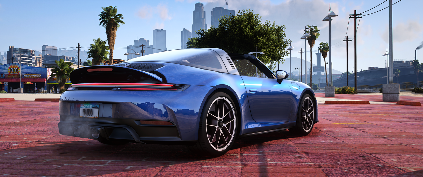 Porsche 911 Targa 4 GTS 2025 Debadged Vehicle for FiveM
