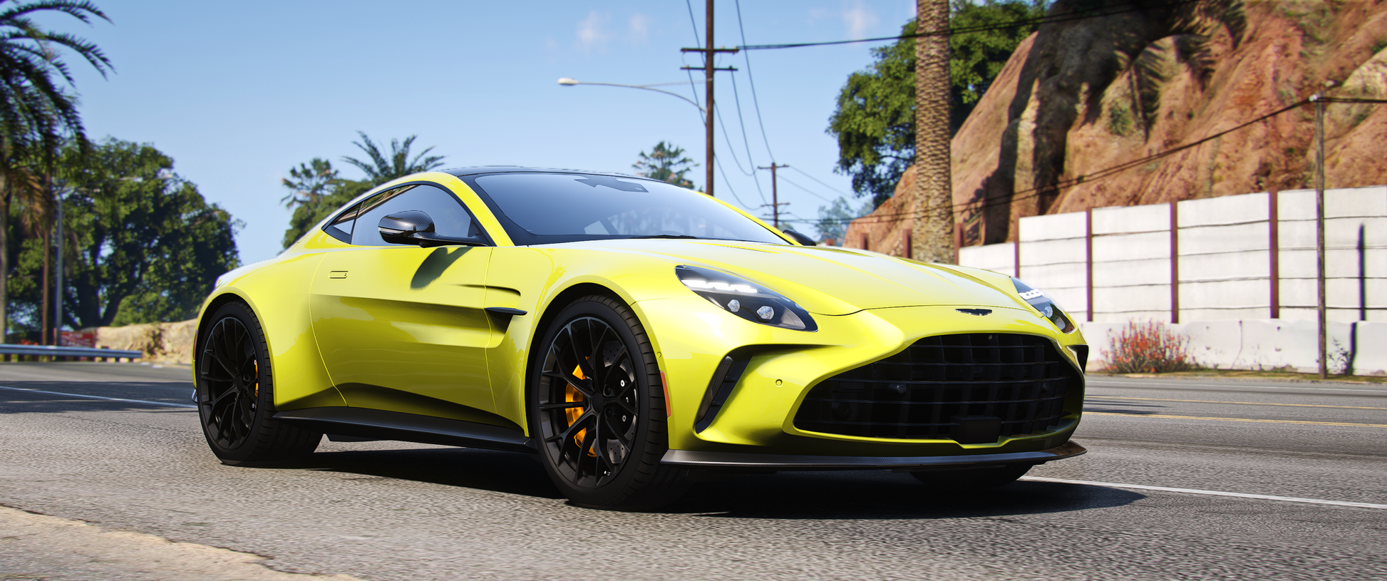 (Debadged) 2024 Aston Martin Vantage Front View