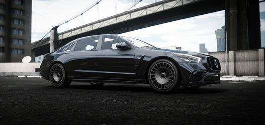 Front view of the Benefactor Harmann FiveM lore-friendly sedan