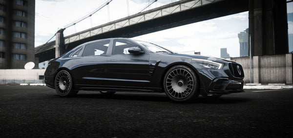 Front view of the Benefactor Harmann FiveM lore-friendly sedan