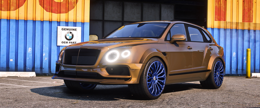 Debadged Bentley Bentayga 2018 Widebody Kit in FiveM