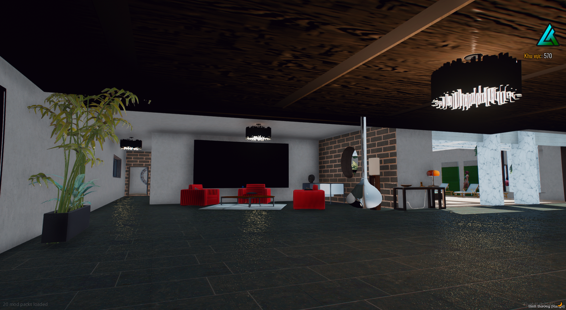 Office interior in The Bighouse