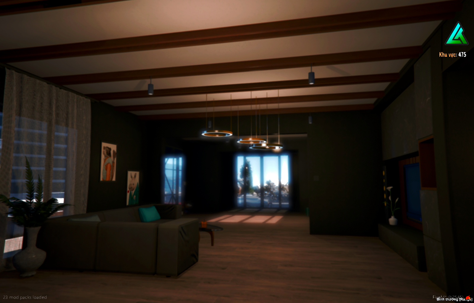 FiveM Black House luxury open interior