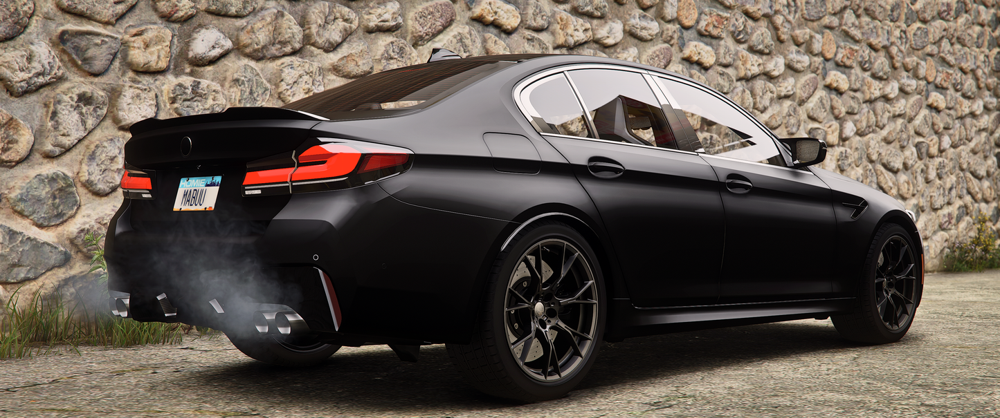 Debadged BMW M5 CS 2022 Side View