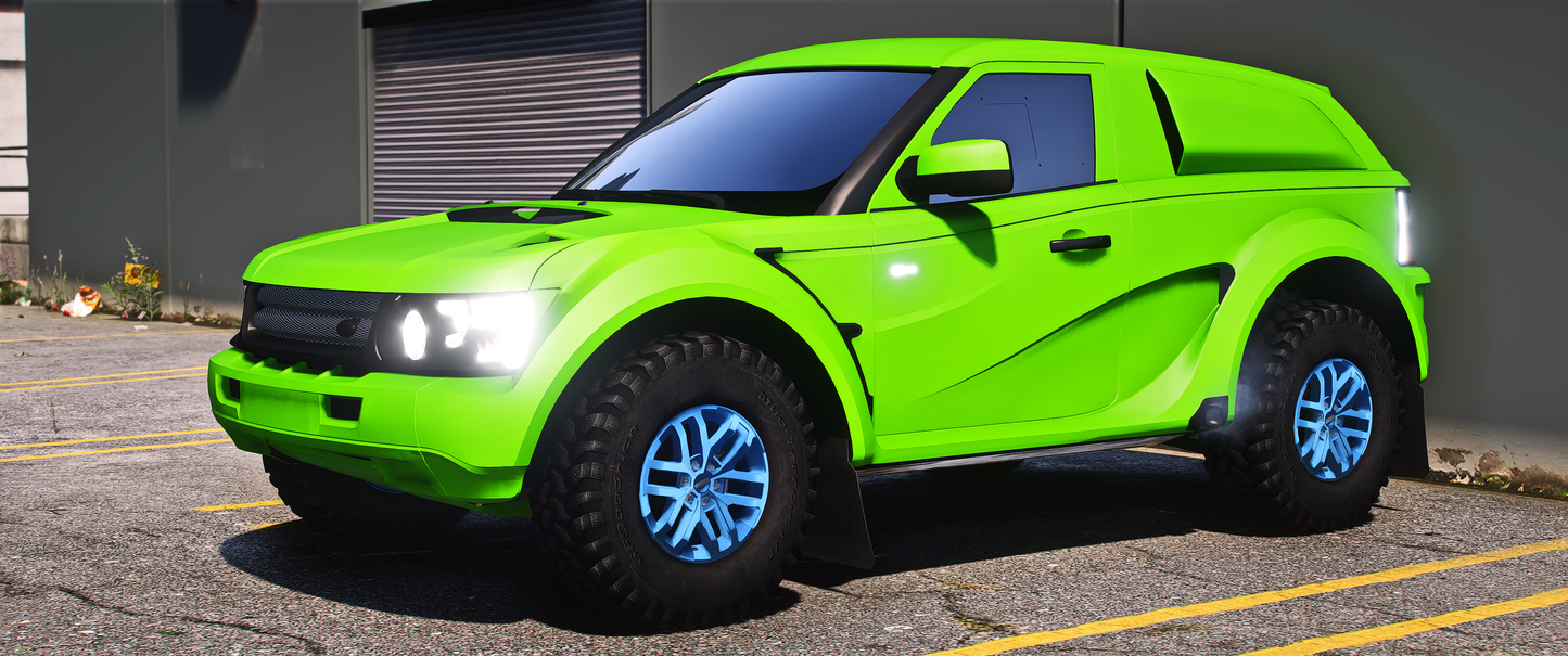 Front view of Debadged Bowler Raptor in FiveM