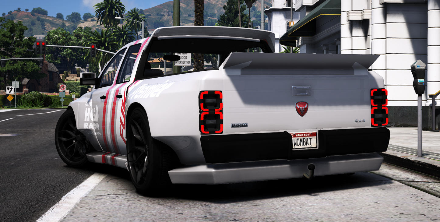 Side view of Bravado Bison SFU FiveM mod showing detailed textures