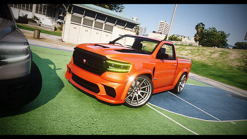 Bravado Bison Singlecab side view with realistic textures