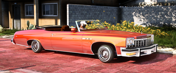 Buick Lesabre Lowrider 1975 front view in FiveM