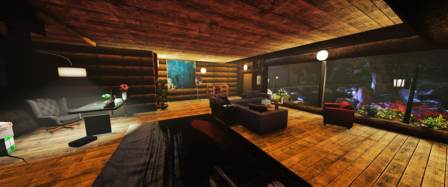 Interior living area of Cabaninha Map