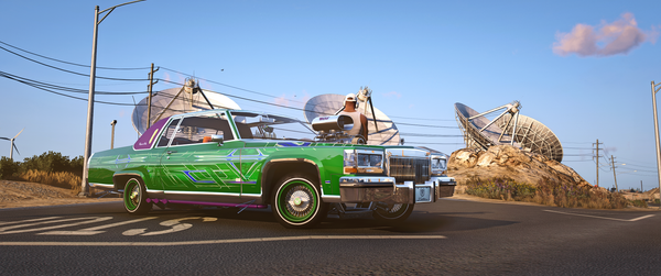 Cadillac Deville Coupe Lowrider 1985 front view in FiveM