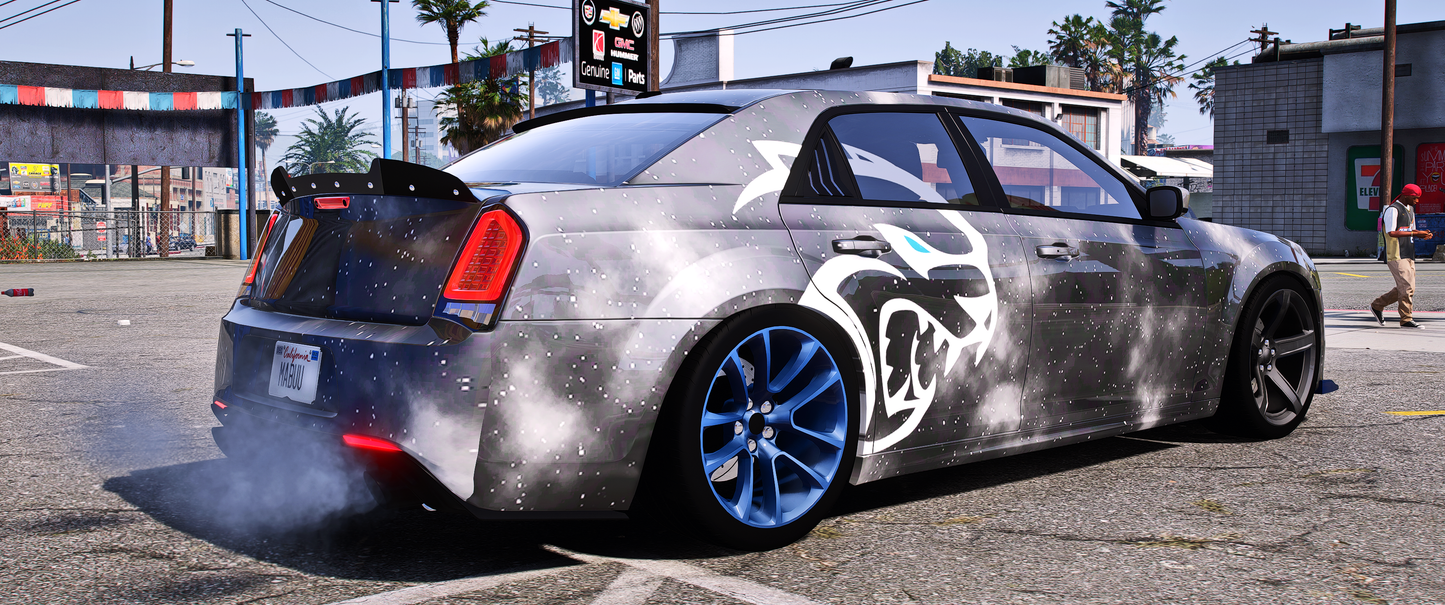 Side view of Debadged Chrysler 300 FastLifeNick Replica