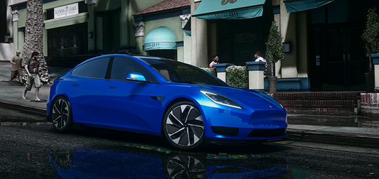 Front view of Coil Eon electric car mod for FiveM