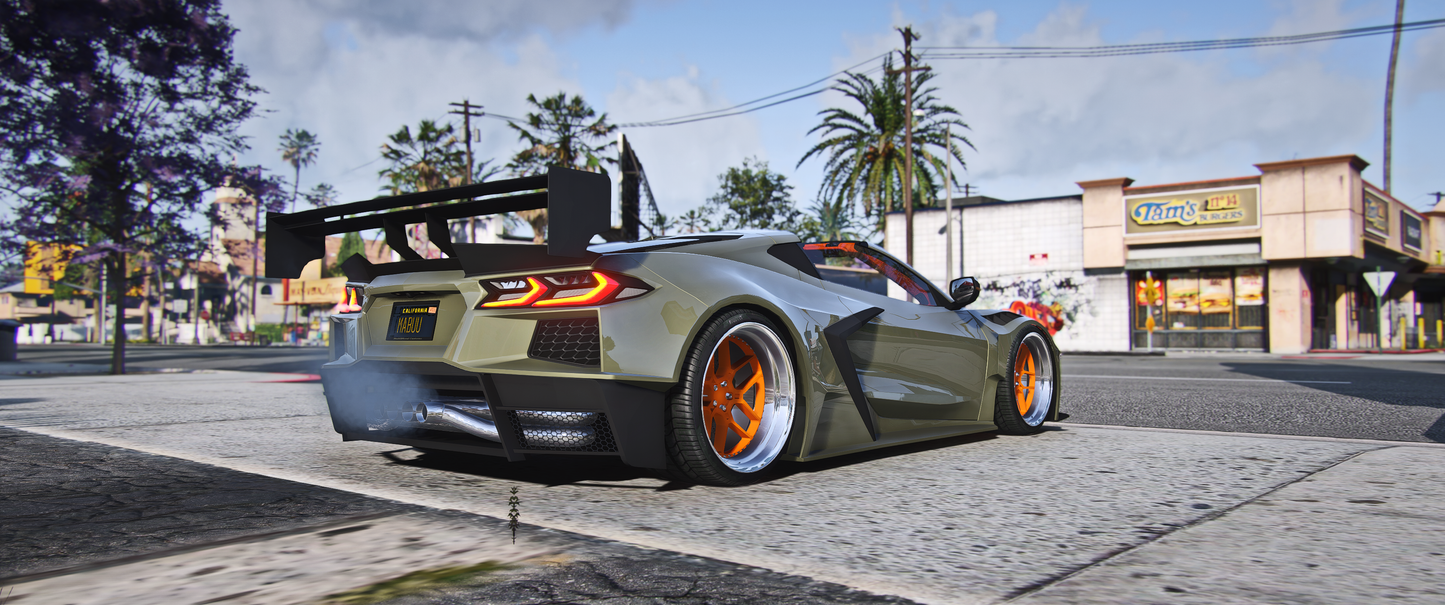 Download Lore Friendly Coquette C8 GTA5 mod