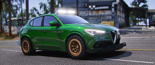 Debadged Alfa Romeo Stelvio 4x4 FiveM Mod Main View