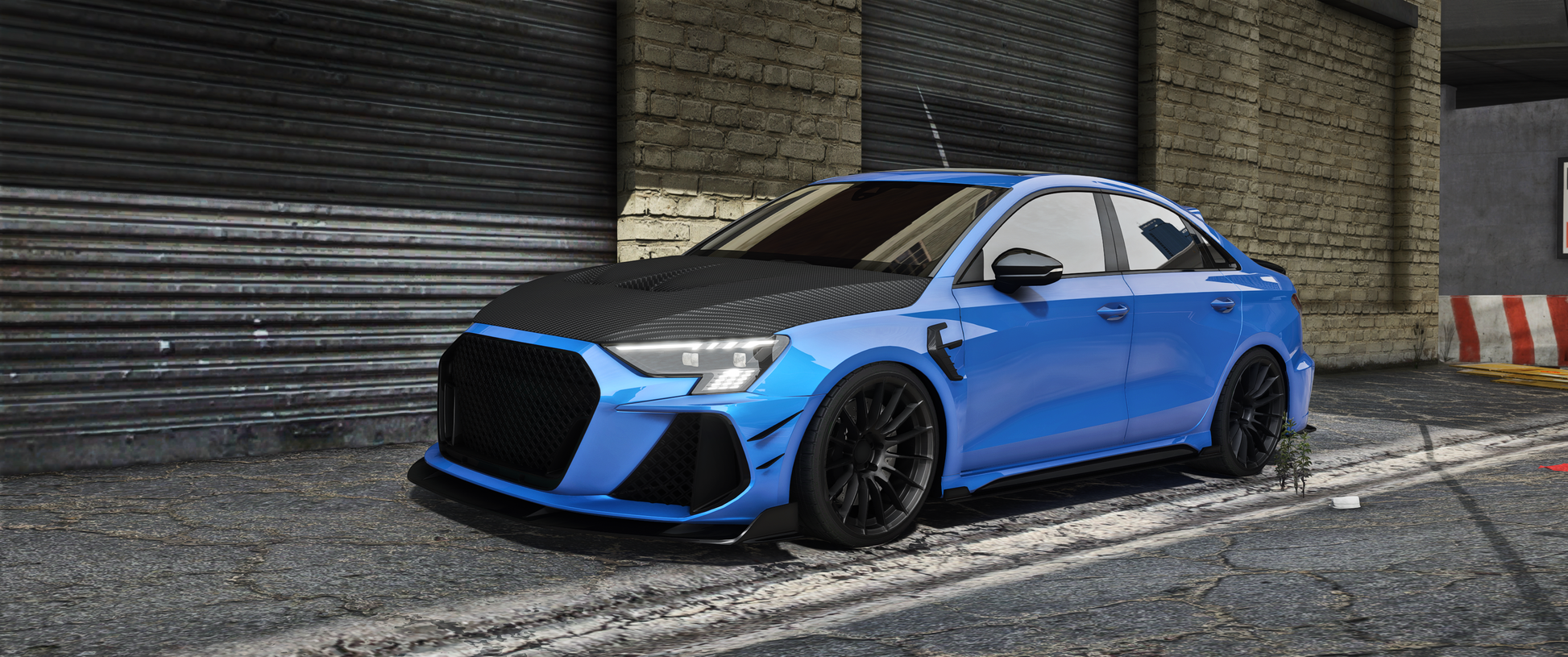 Debadged Audi RS3 CT Carbon Sedan FiveM Mod