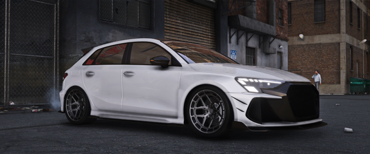 Debadged Audi RS3 Coupe FiveM mod vehicle