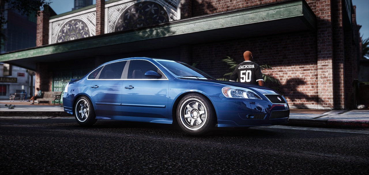 Front view of the Declasse Impaler muscle car mod for FiveM