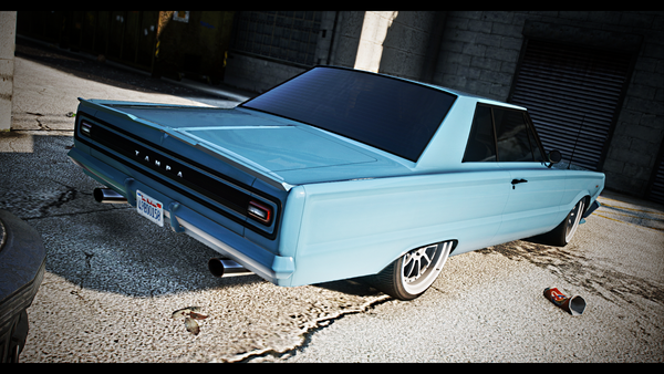 Side view of (Lore Friendly) Declasse Tampa GT vehicle mod for FiveM