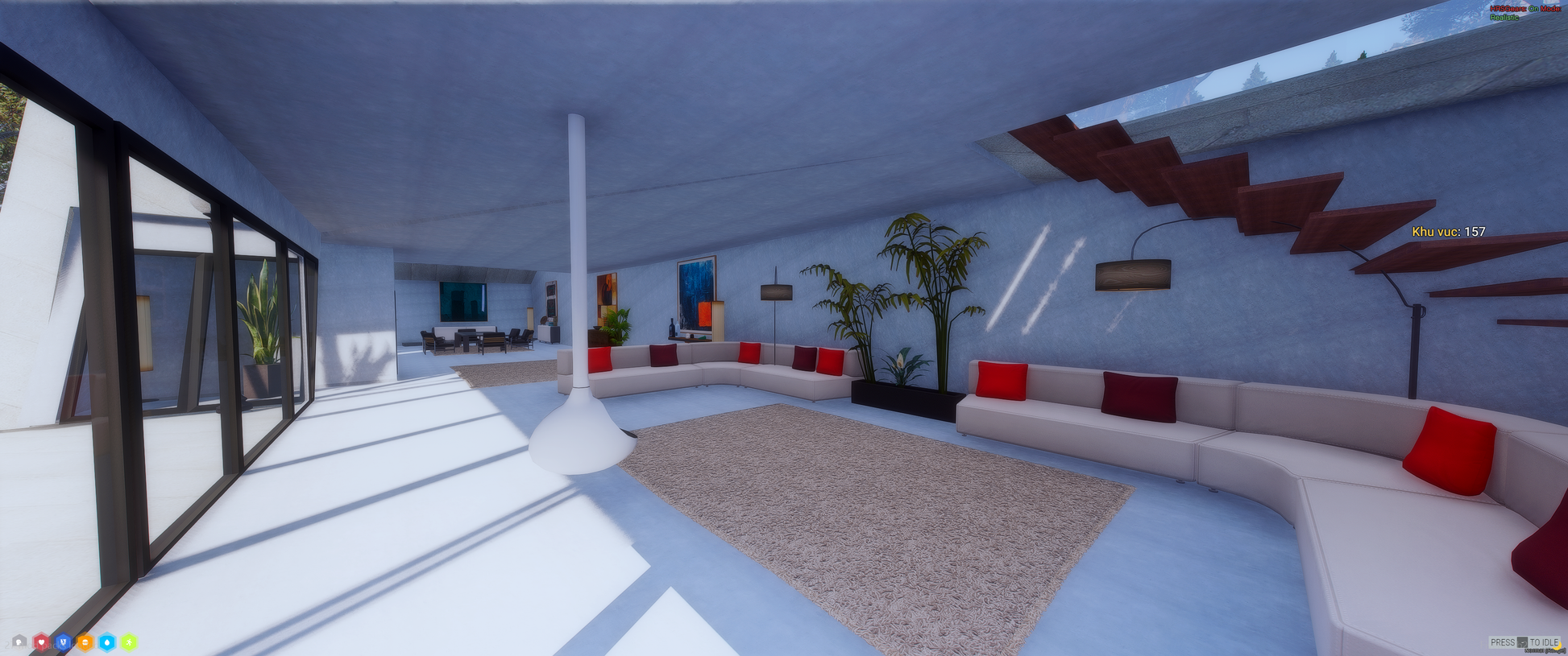 Bathroom interior of Designer House