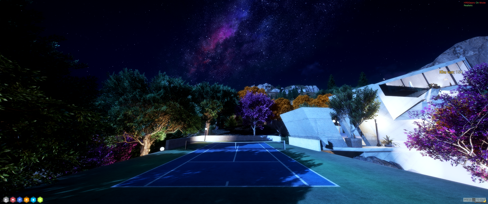 Night lighting interior of Designer House