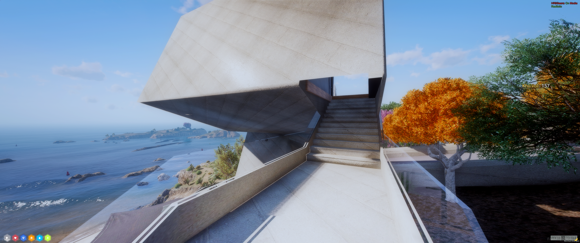Rooftop view of Designer House mod