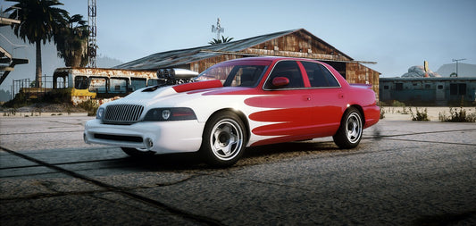 Front view of Dundreary Hadesvv FiveM lore-friendly mod car