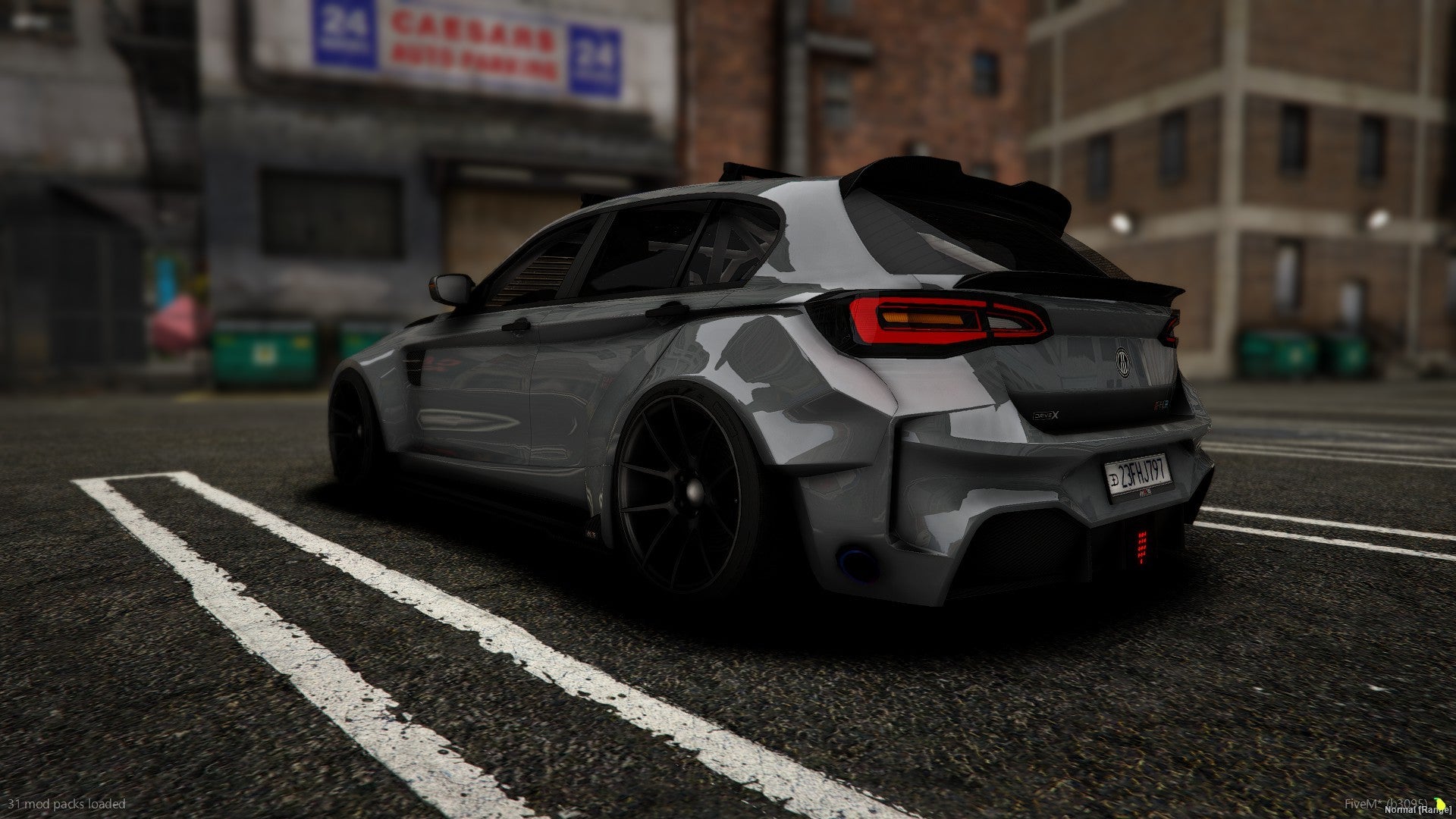 Side profile of F140R exotic FiveM vehicle mod