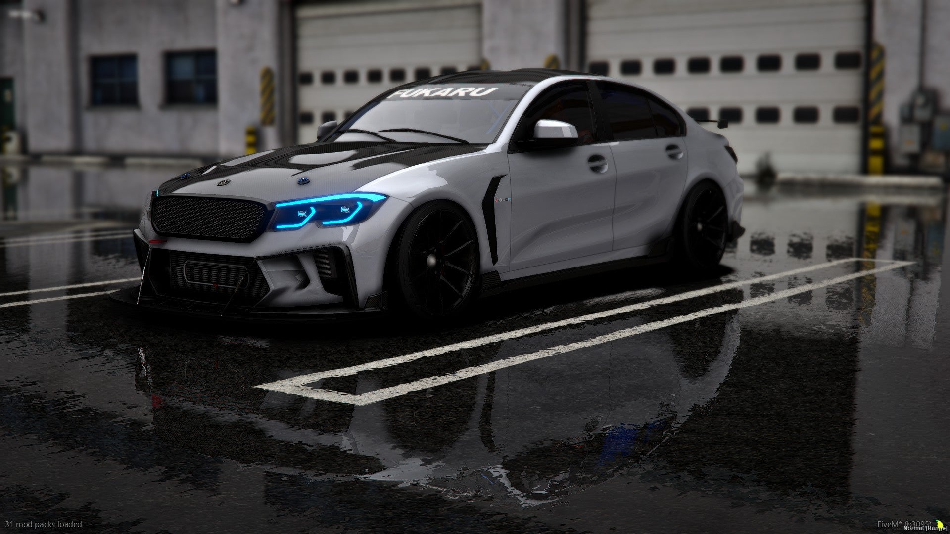 Front view of F340R lore friendly sports bike for FiveM