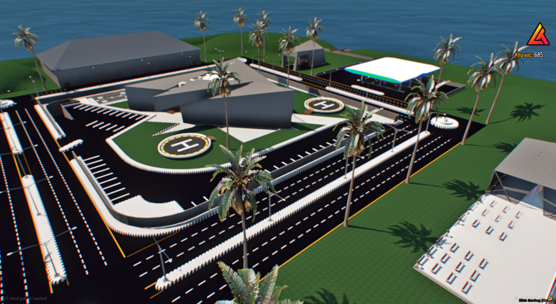 Black Market Island FiveM map outdoor terrain and foliage