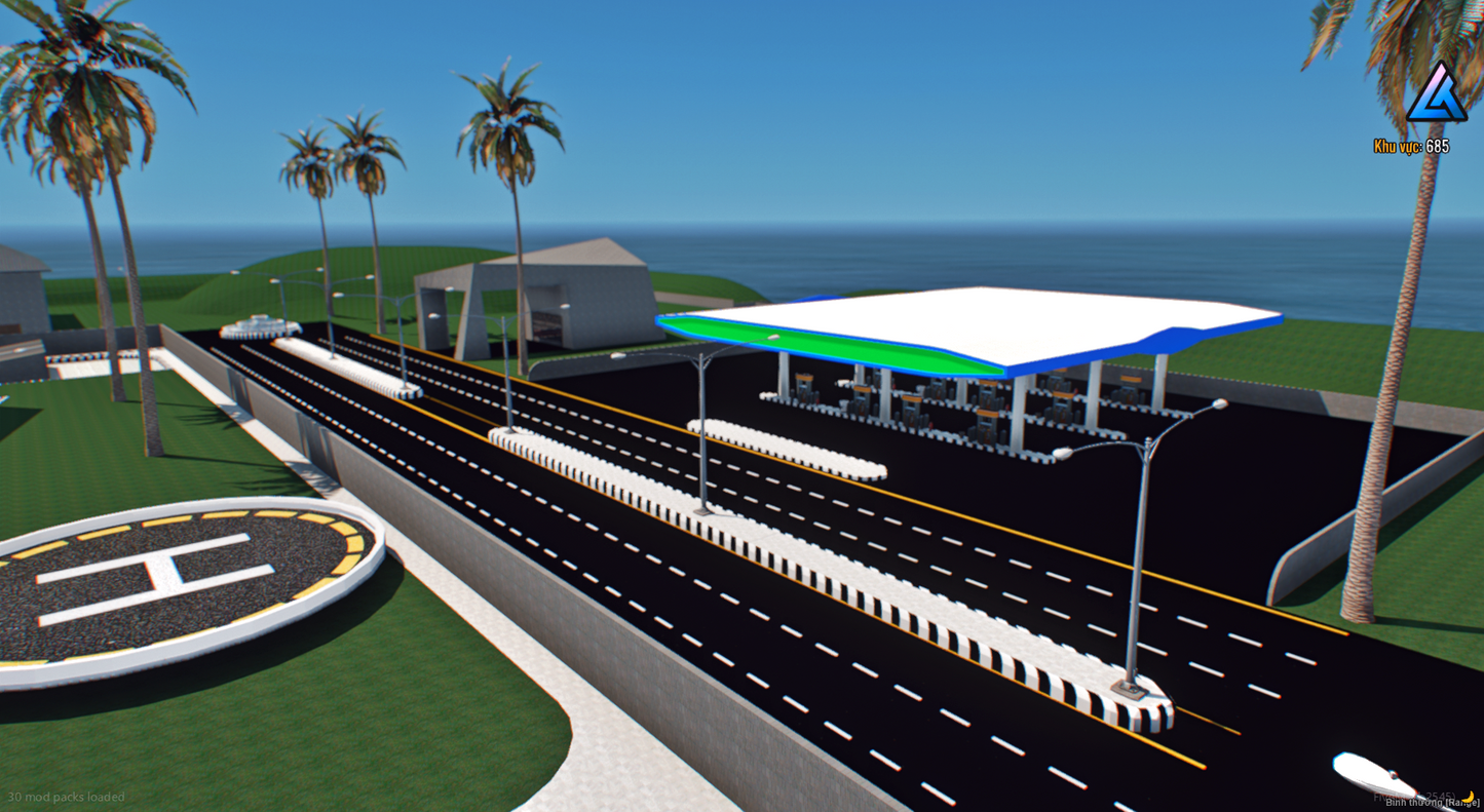 Black Market Island FiveM map night lighting view