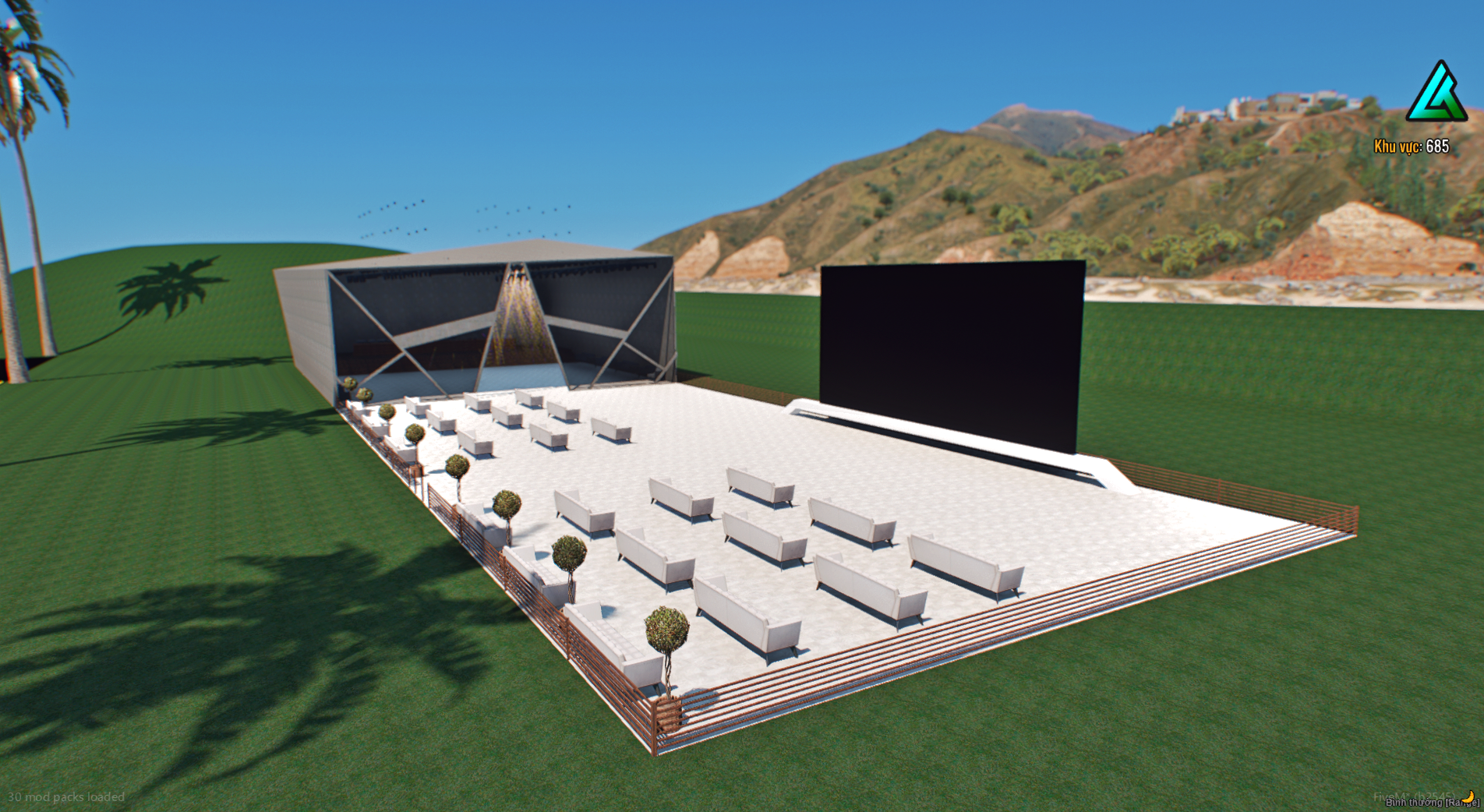 Black Market Island FiveM map secret base area