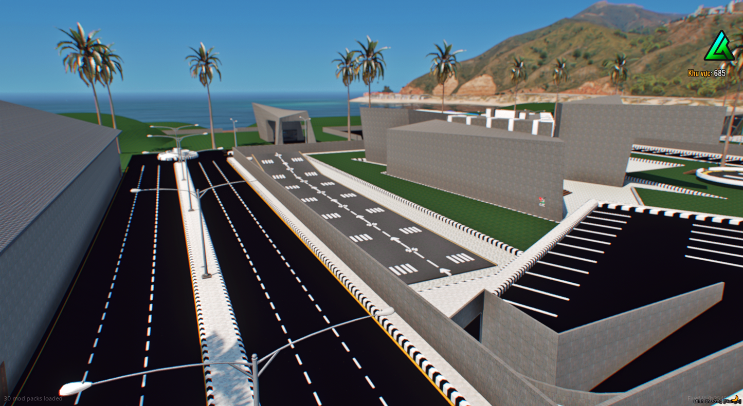 Black Market Island FiveM map vehicle spawn area