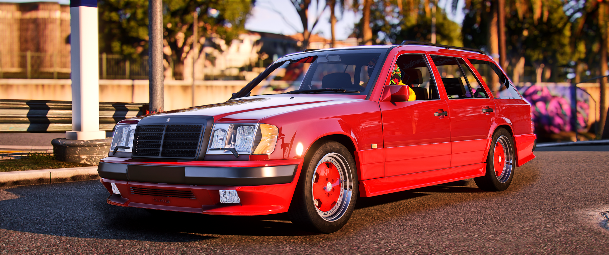 Mercedes AMG Hammer Estate W124 FiveM vehicle exterior view
