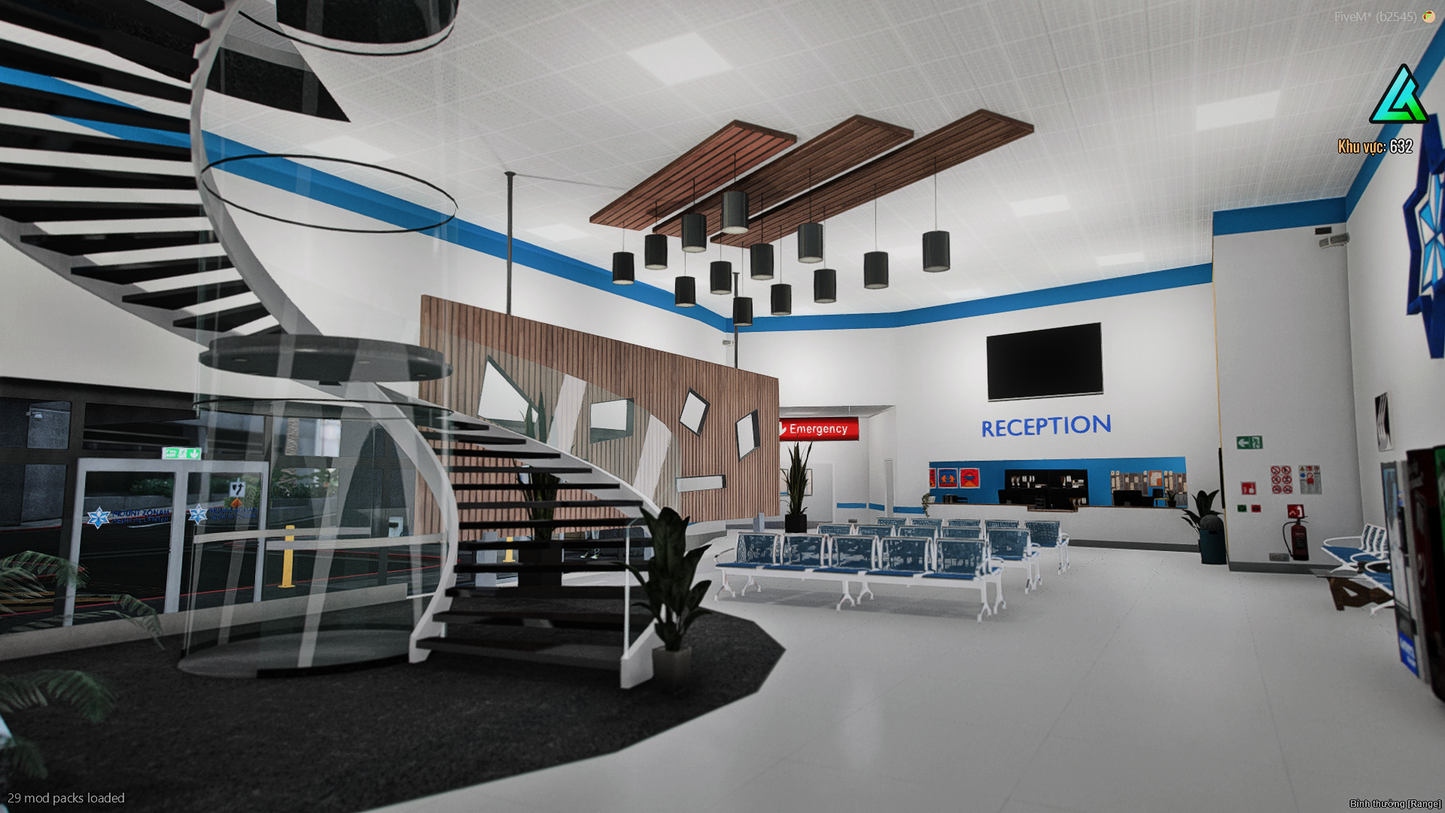 Downloadable Zonah Hospital MLO for FiveM RP servers