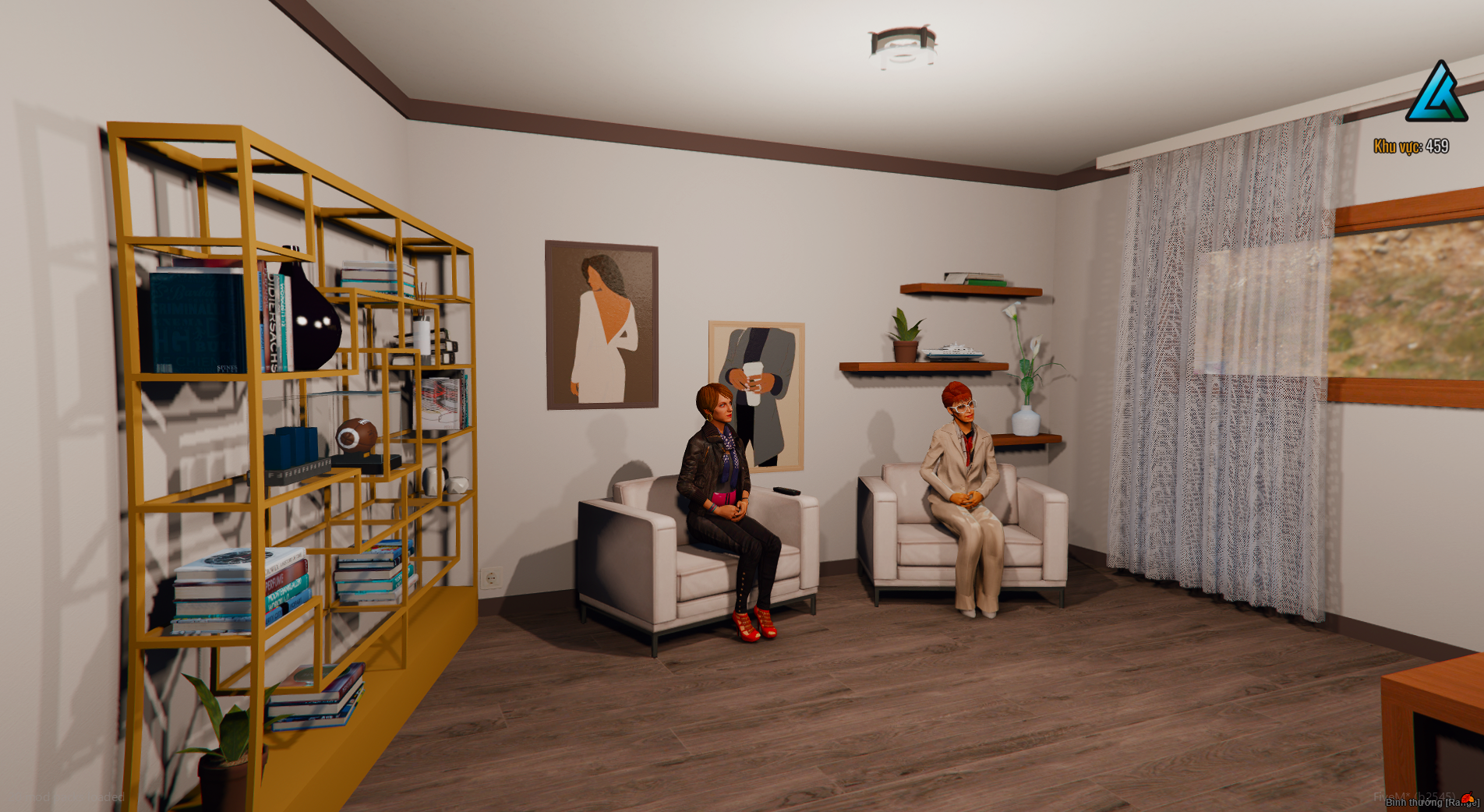 Luxury furniture inside Gold House MLO
