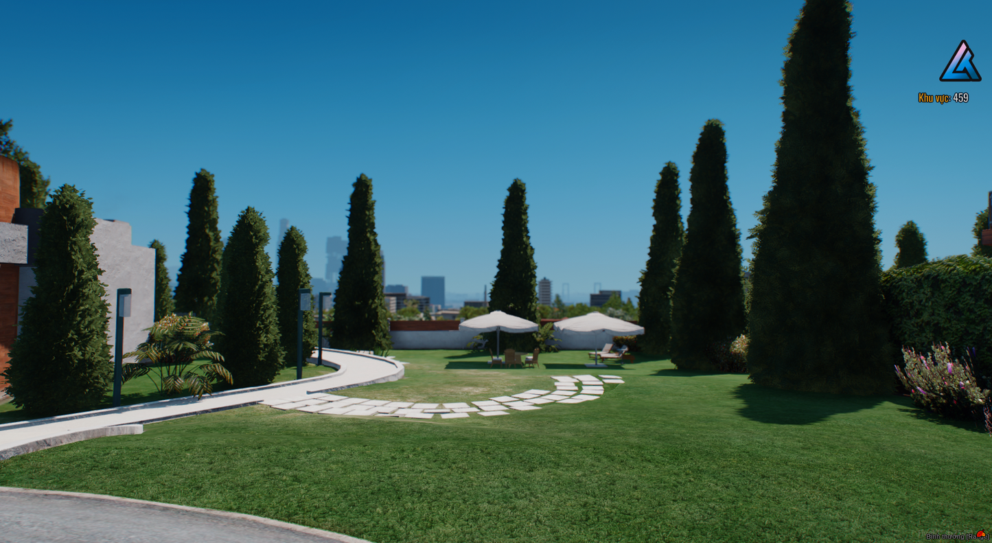 Interior layout of Gold House MLO in FiveM