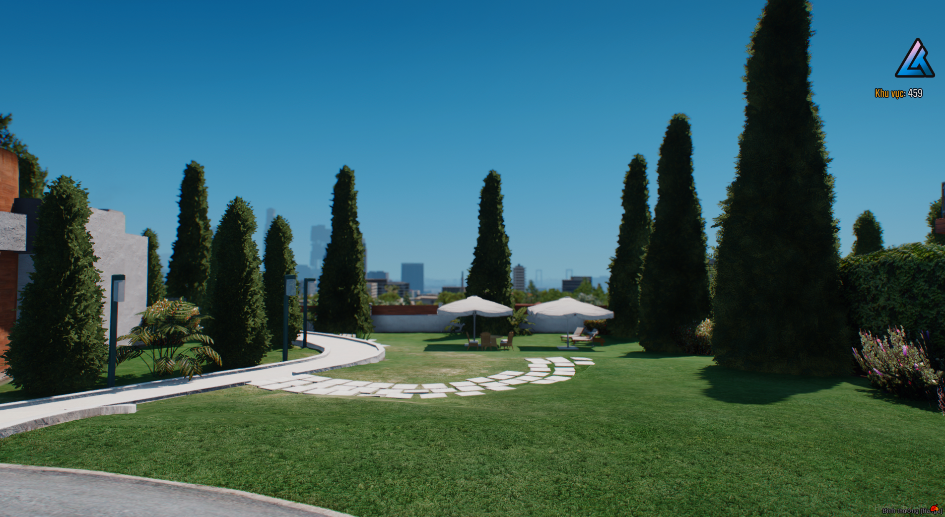 Interior layout of Gold House MLO in FiveM