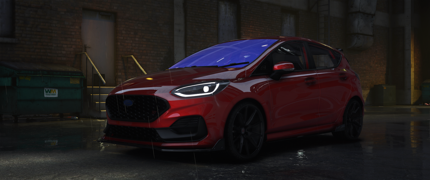 Ford Fiesta ST 2024 mod for FiveM with realistic handling and detailed textures