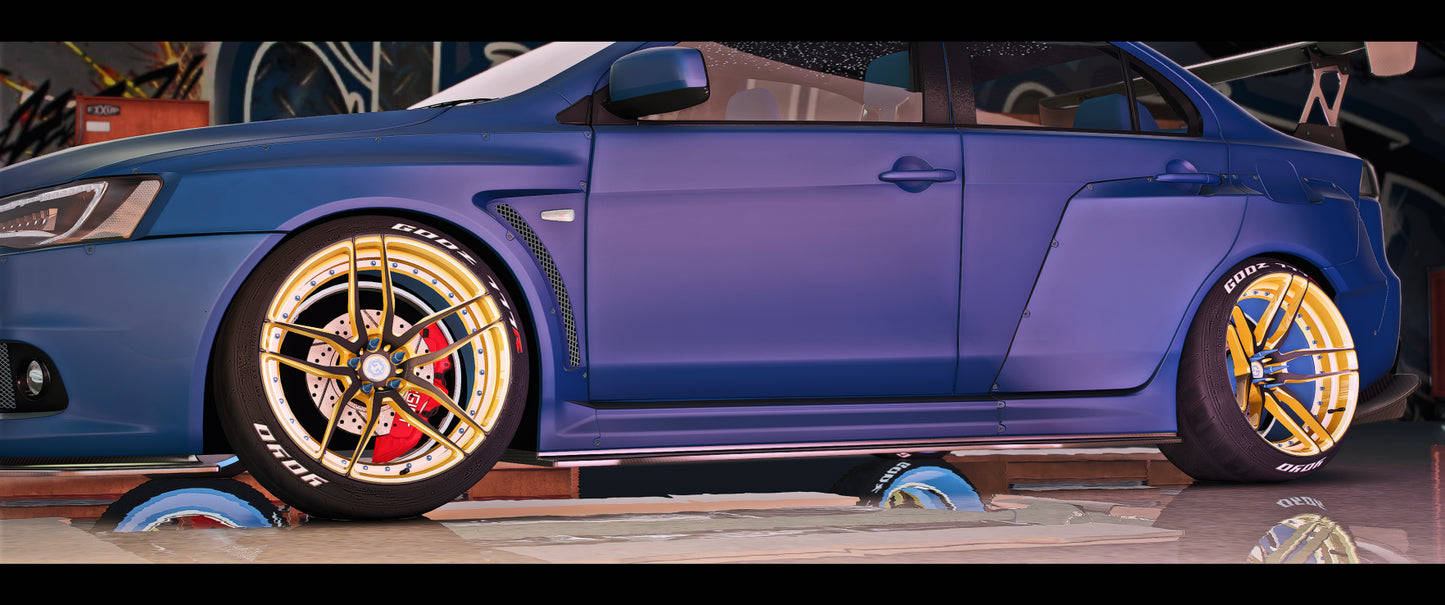 Side view of FORGED Wheels 5 for GTA V roleplay vehicles