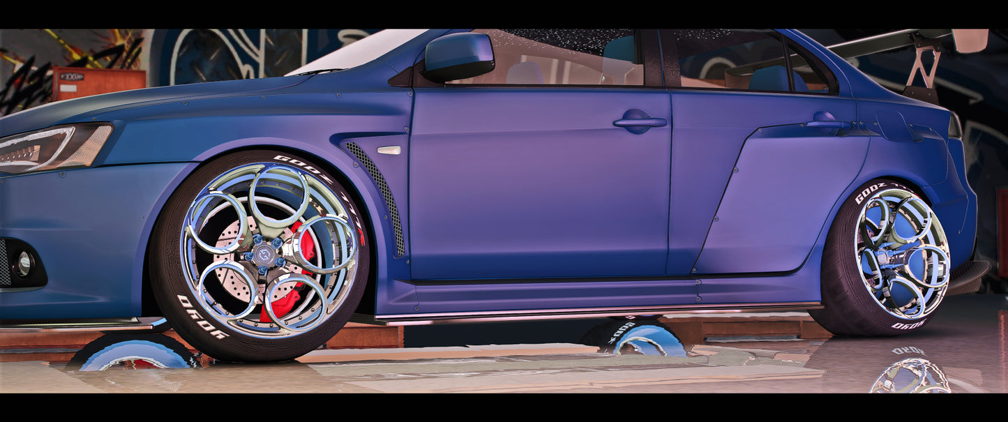 Top view of FORGED Wheels 5 for GTA V vehicles