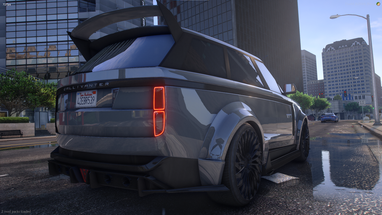 Side angle of Gallivanter Baller Venuum GTA 5 RP mod vehicle