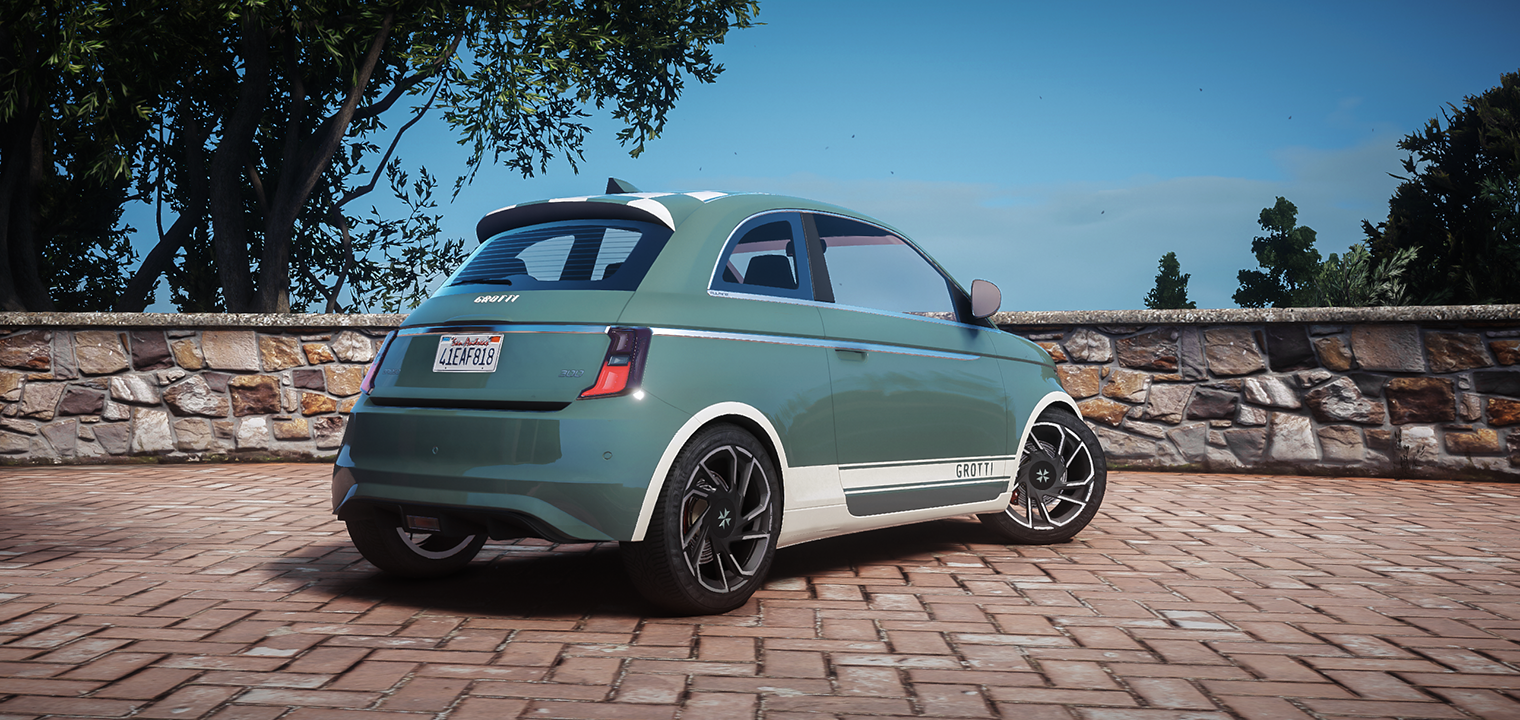 Side profile of Grotti Brioso Fulmin lore friendly EV mod