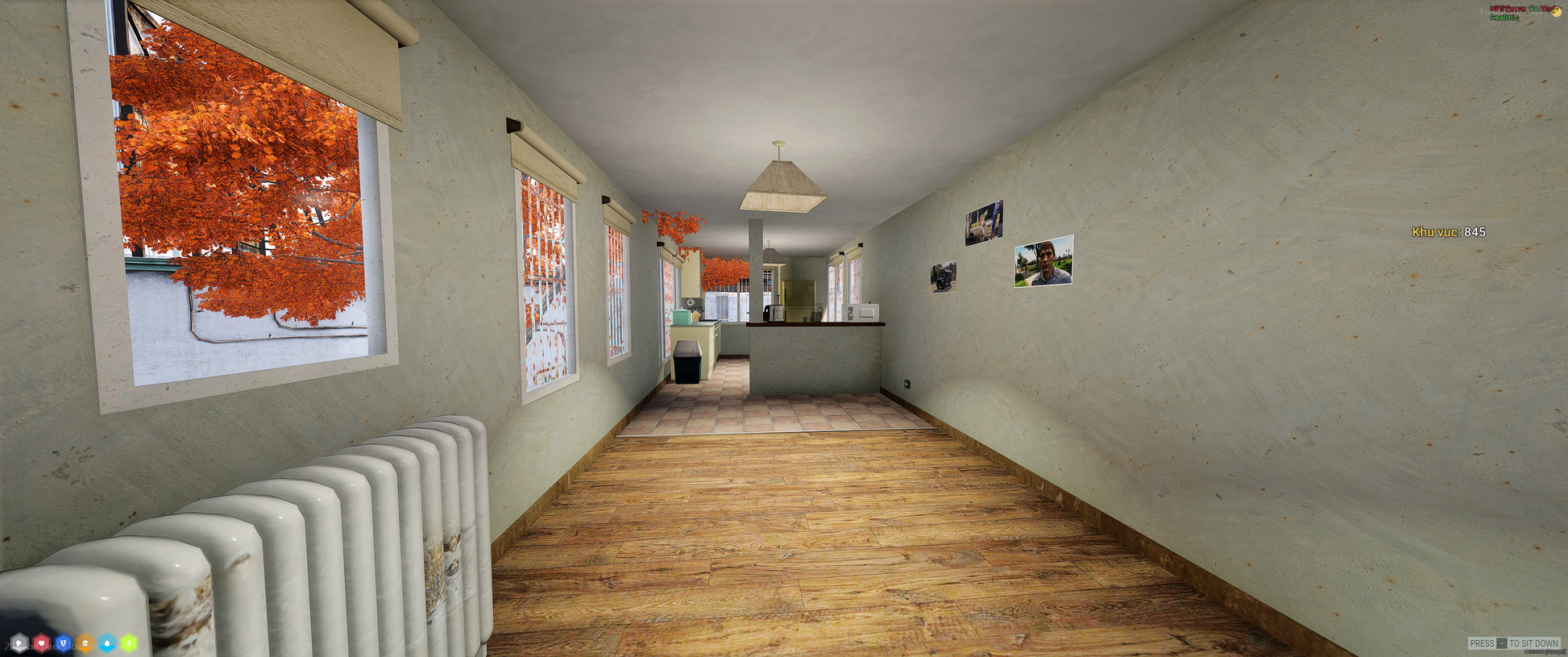 Garden and backyard of Grove Street House in FiveM